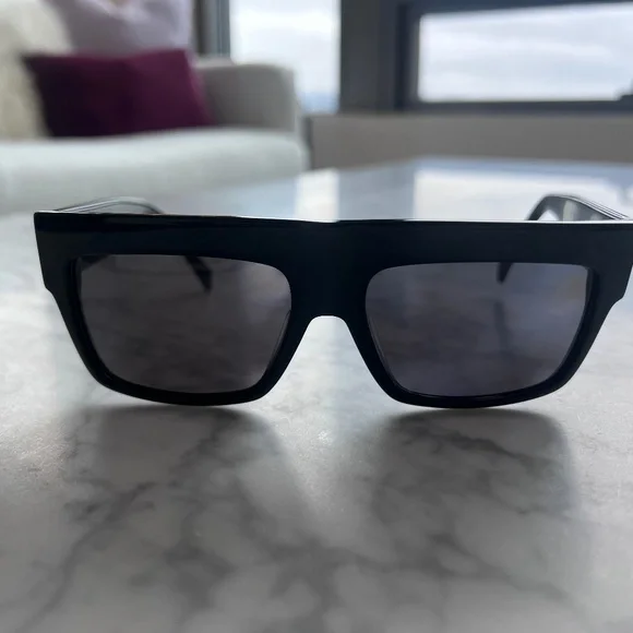 Celine | Other | Celine Black Flat Top Sunglasses Never Worn  display picture 3